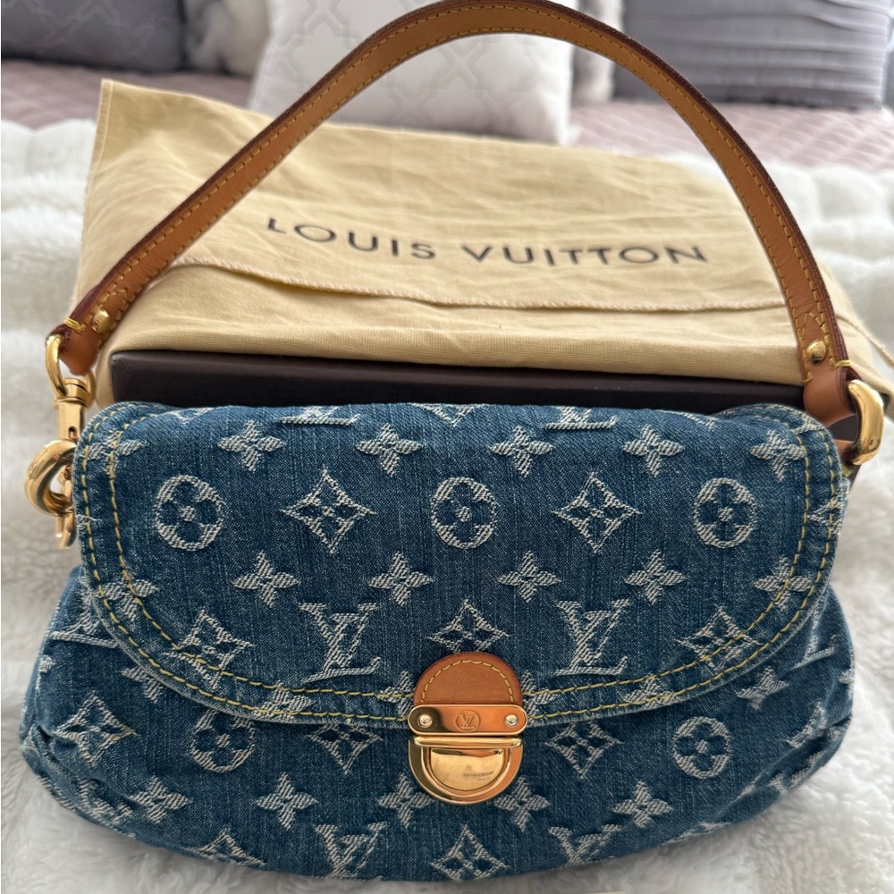 Louis Vuitton Denim Mini Pleaty